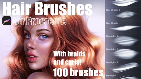 Hair Brushes for Procreate