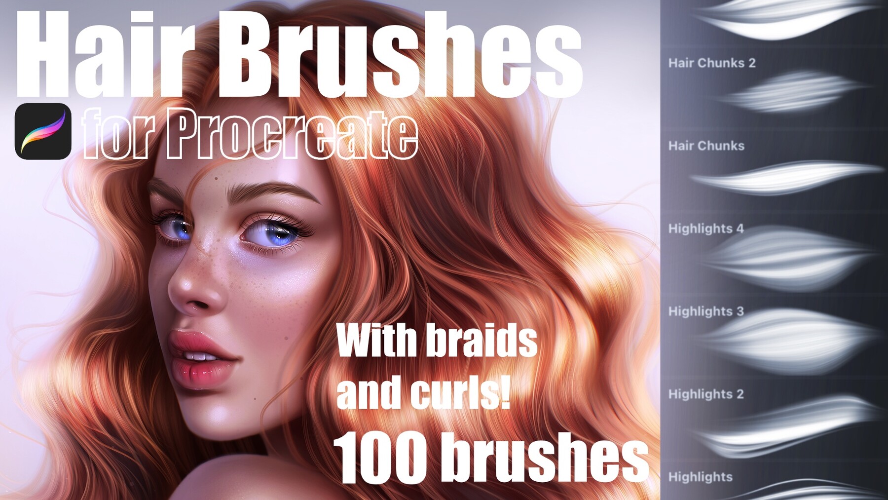 ArtStation - Hair Brushes for Procreate | Brushes