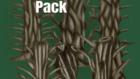 Trees 2D stylized Pack