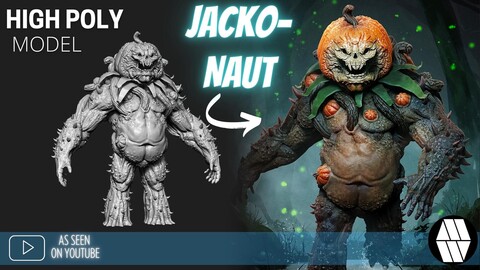 ZBrush Model: Jacko-Naut High Poly ZTL & FBX