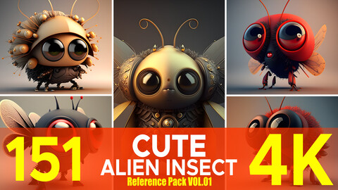 151 Cute Alien Insect Vol.01