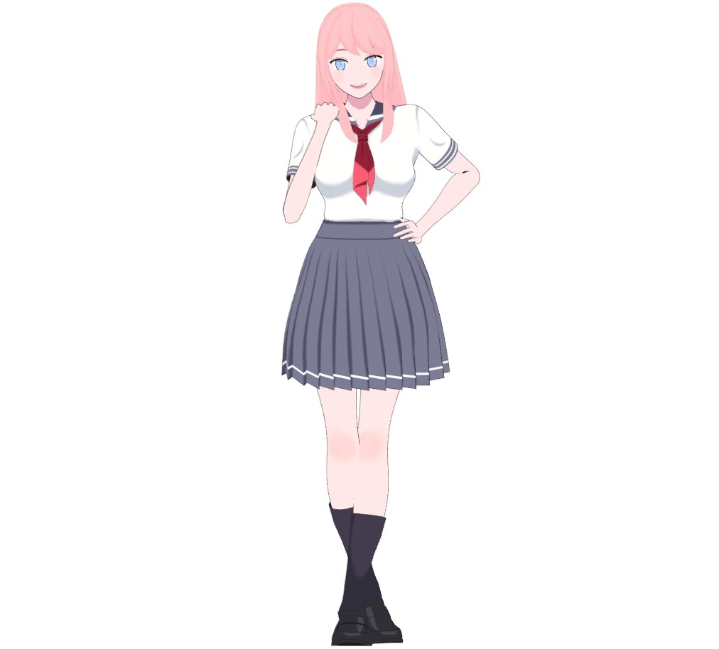 ArtStation - 3D Anime school character generator