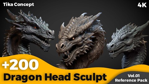 +200 Dragon Head Sculpt