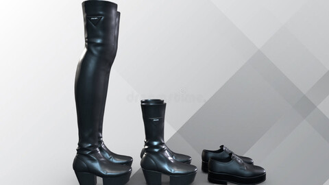 3 Low Mid High prada fashion boots package leather future fashion secondlife ar shoes boots nike trainer woman footwear sneaker adidas wear sims highheels jordan apparel streetwear character scifi man highheeldedshoes