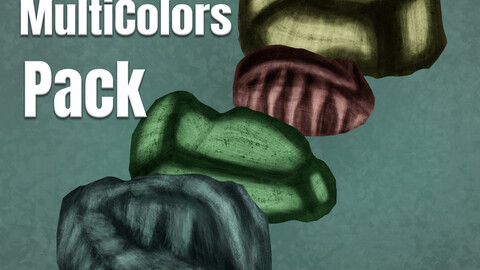 Rocks MultiColors 2D - Pack