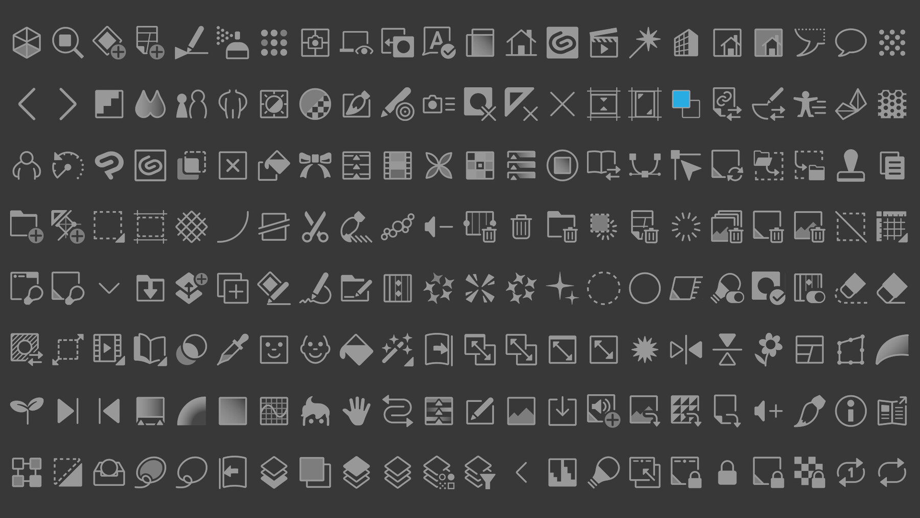 ArtStation - 706 Icons Clip Studio Paint (Dark + Light Theme) | Resources