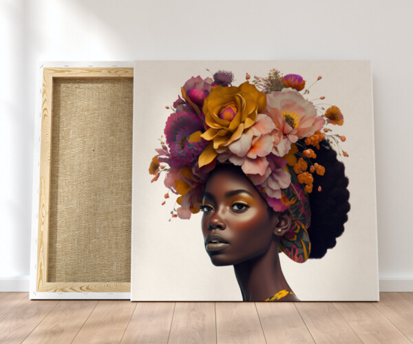 ArtStation - Afro Women Flower Hair PNG | Artworks