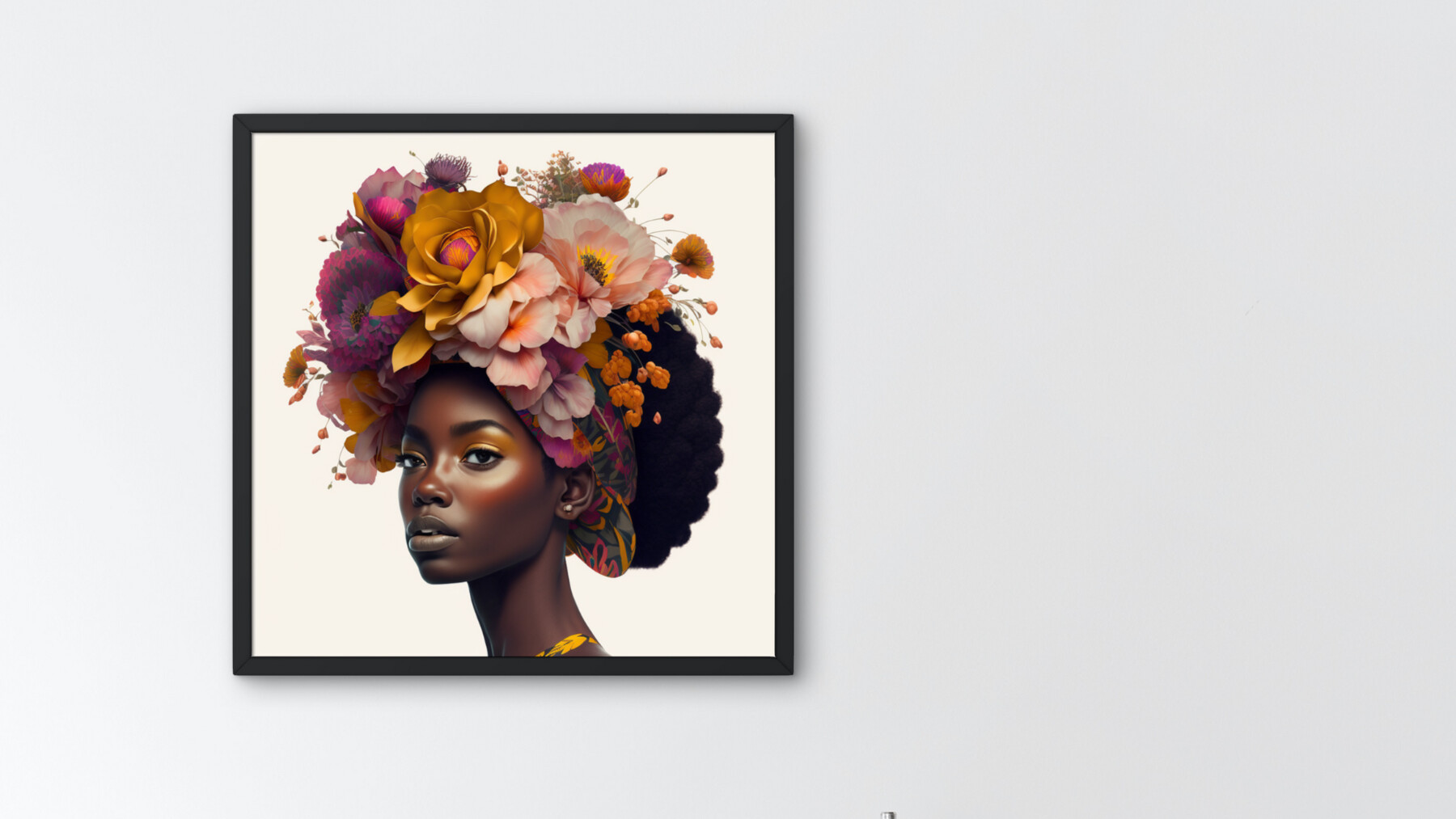 ArtStation - Afro Women Flower Hair PNG | Artworks