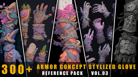 300+ Armor Concept Stylized Clove - References Pack Vol.03