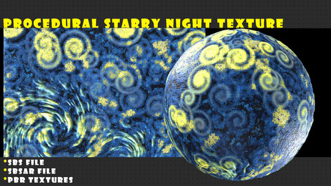 Procedural Starry Night Textures