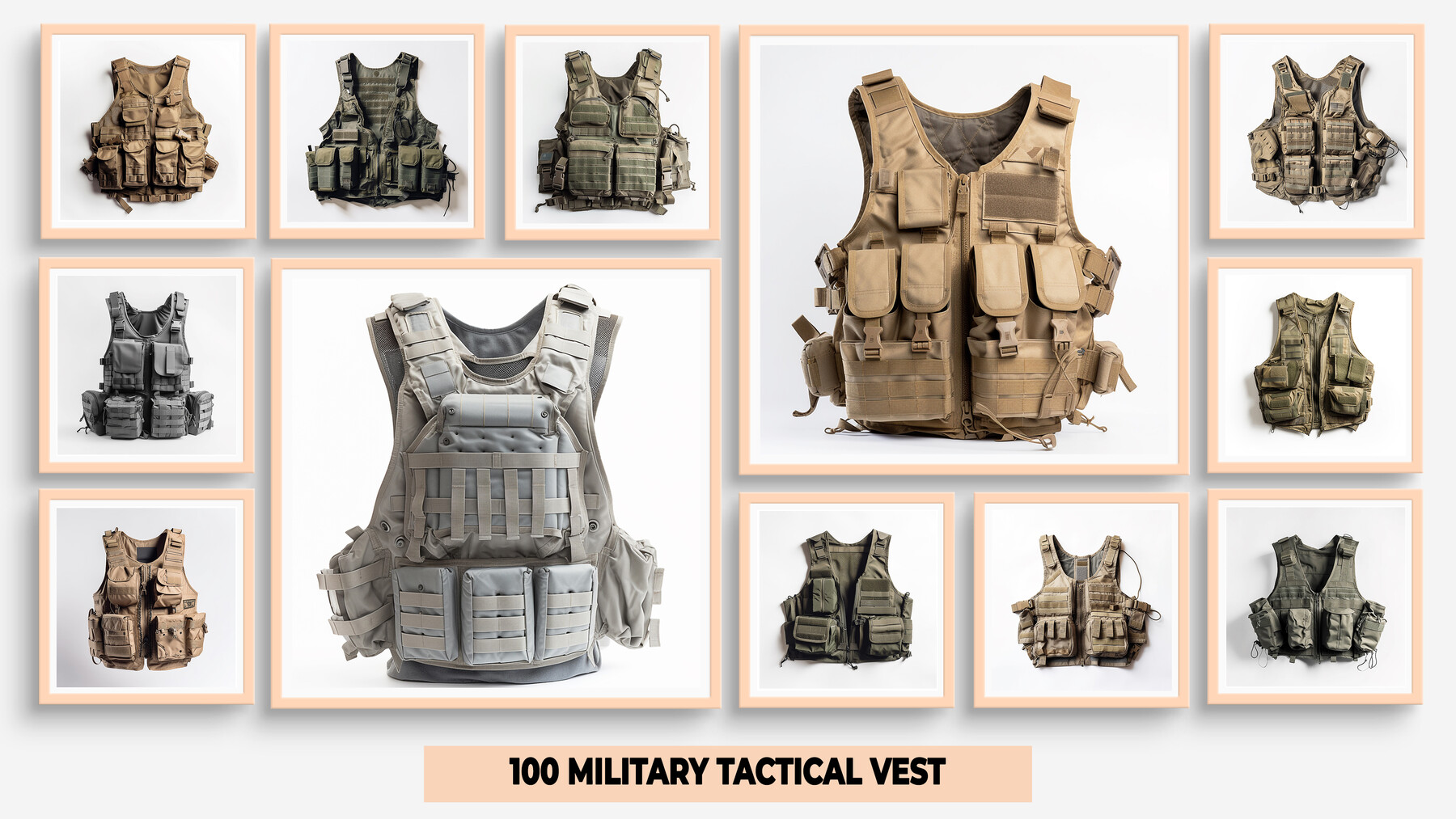 ArtStation - 100 Military Tactical Vest | Artworks