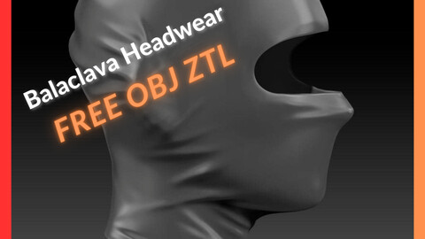 Balaclava Army Headwear FREE OBJ ZTL