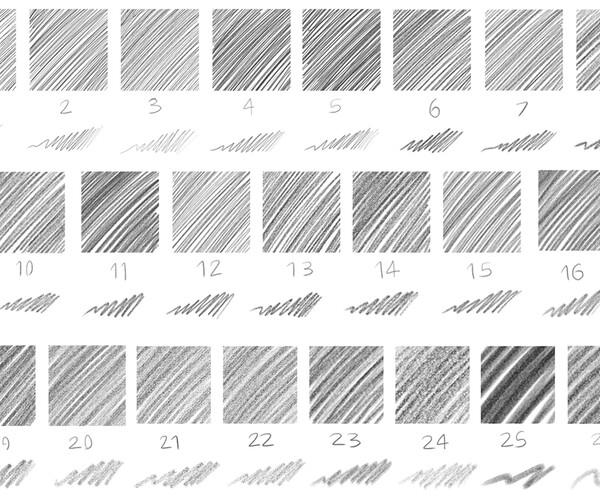 ArtStation - Pencil Brushes for Sketching on Photoshop | Brushes