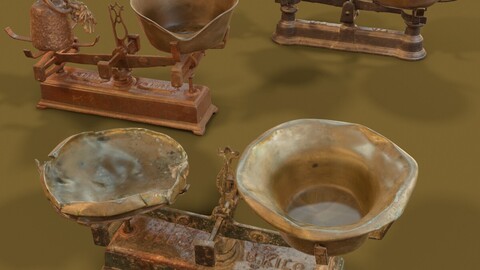 3D Scanned Rusty Old Scales Collection