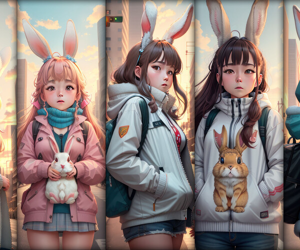 ArtStation - +770 Rabbit Girl Reference Pack _ 4K | Artworks