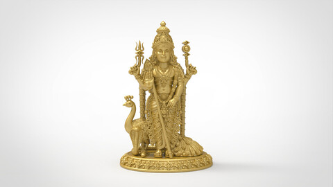 Bhagwan Kartikeya 3D file | karthick | god murugan | kartik 3d model | indian god kartikeya