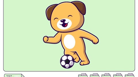 Cute Astronaut Playing Soccer Moon Cartoon Vector Icons Illustration. Flat Cartoon Concept. Suitable for any creative project.