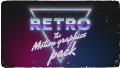 RETRO motion graphics pack for After Effects & Premiere Pro