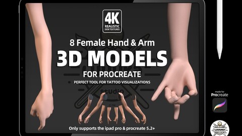 Procreate 3d Models (4K) Arm Female