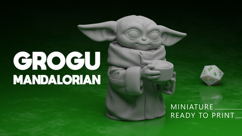 GROGU - MANDALORIAN - 3D READY TO PRINT