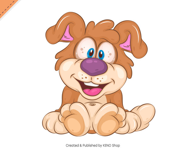 ArtStation - Set of Cartoon Dogs 02. Clipart. | Artworks