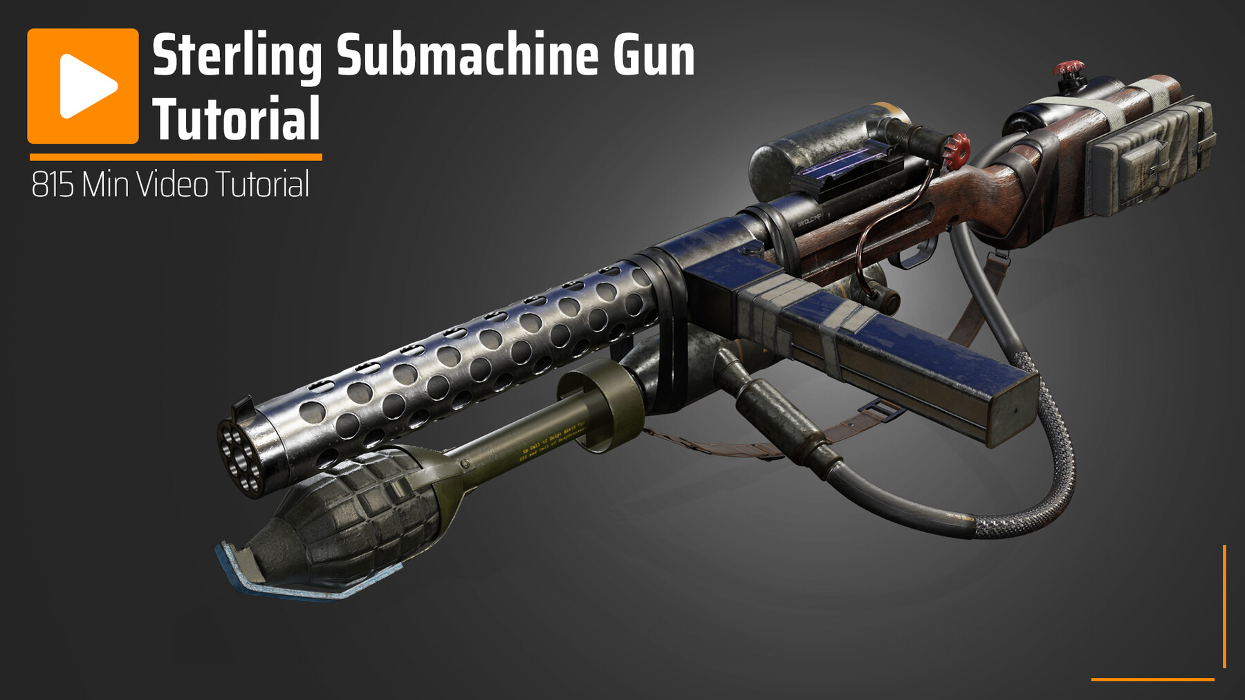 ArtStation - sterling submachine gun | Tutorials