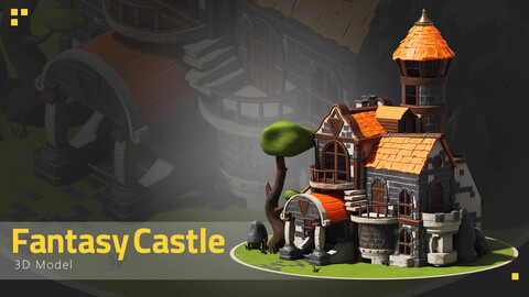 Little Fantasy Castle - 3D Model