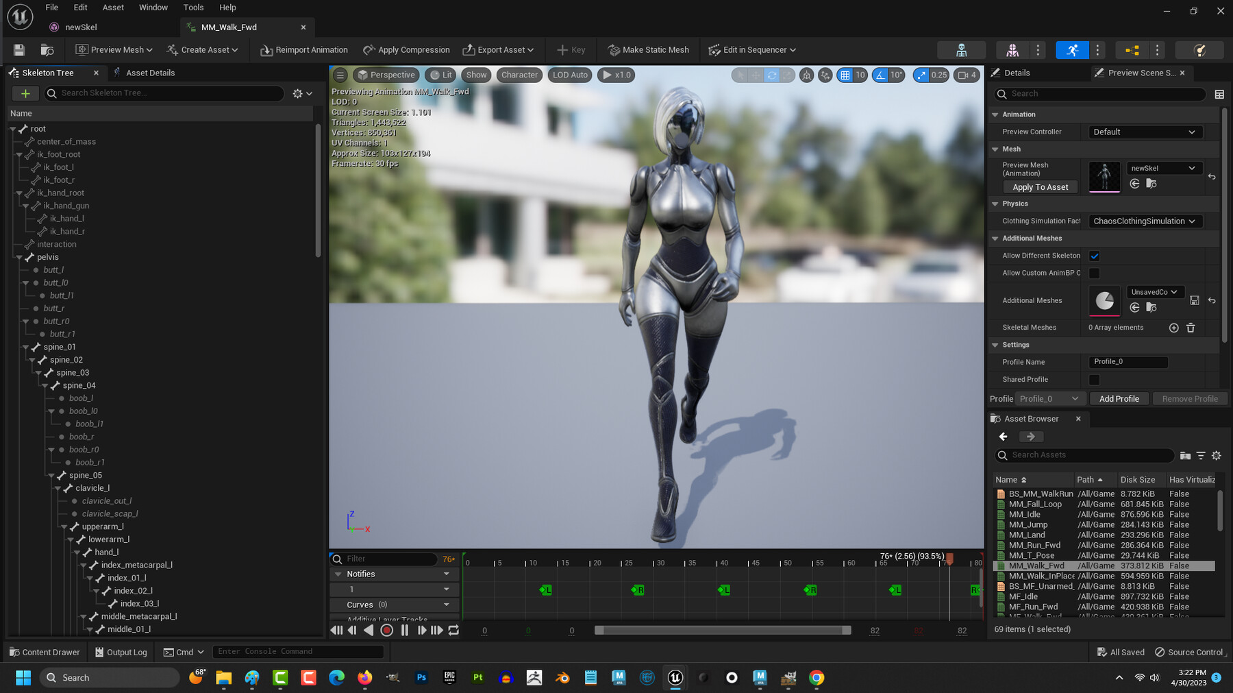 ArtStation - Unreal 5 Skeleton EDITOR (Maya) | Game Assets