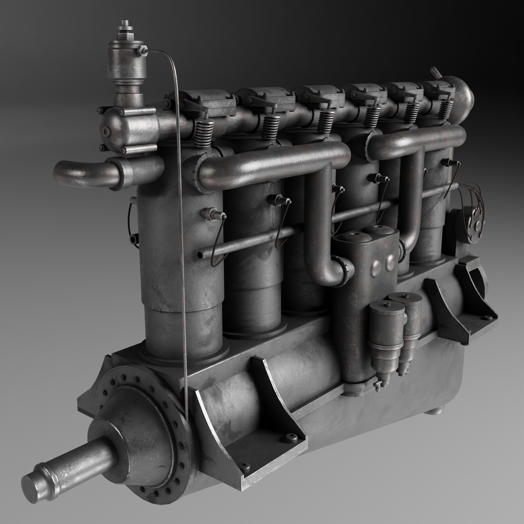 ArtStation - Mercedes D.III Engine | Resources