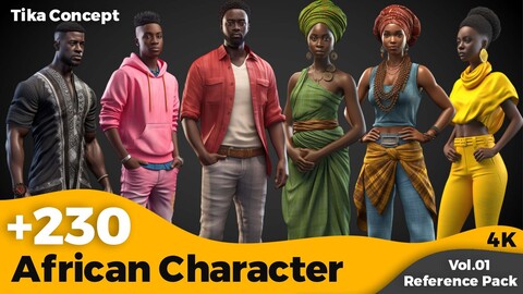 +230 African Character Concept (4K)