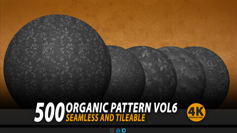 500 Organic Pattern Vol6 (Seamless And Tileable)