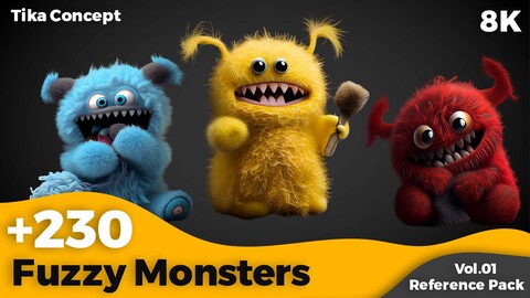 +230 Fuzzy Monsters Concept (8K)