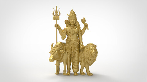 ardhanarishvara 3d file | ardhanareeswara pendant | ardhanarishwara 3dprint model | god ardhanareeshwara | jewelry pendant 3d file