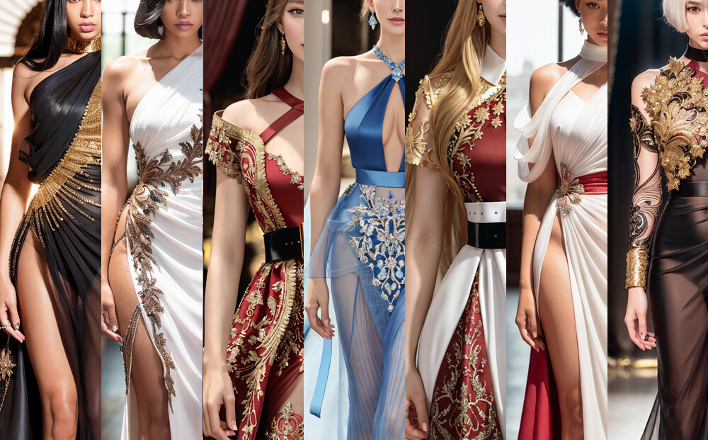 ArtStation - pretty louis Vuitton inspired dresses because I love shiny  things.