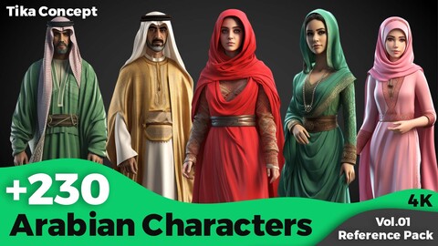 +230 Arabian Character Concept (4k)