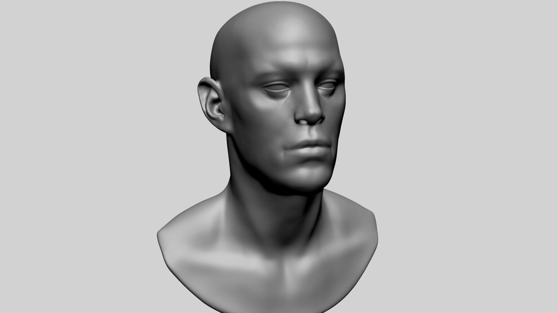 ArtStation - Male Head Basemesh D | Resources