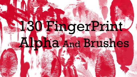 130 FingerPrint And HandPrint Brishes And Alphas