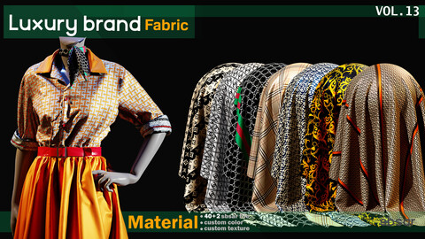 50 Luxury brand fabric Material -SBSAR -custom color -custom fabric -VOL 13