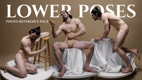 A Lower Male Poses- Photo Reference Pack For Artists 717 JPEGs