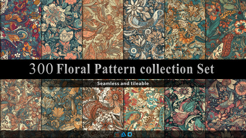 300 Floral Pattern collection Set | 8K