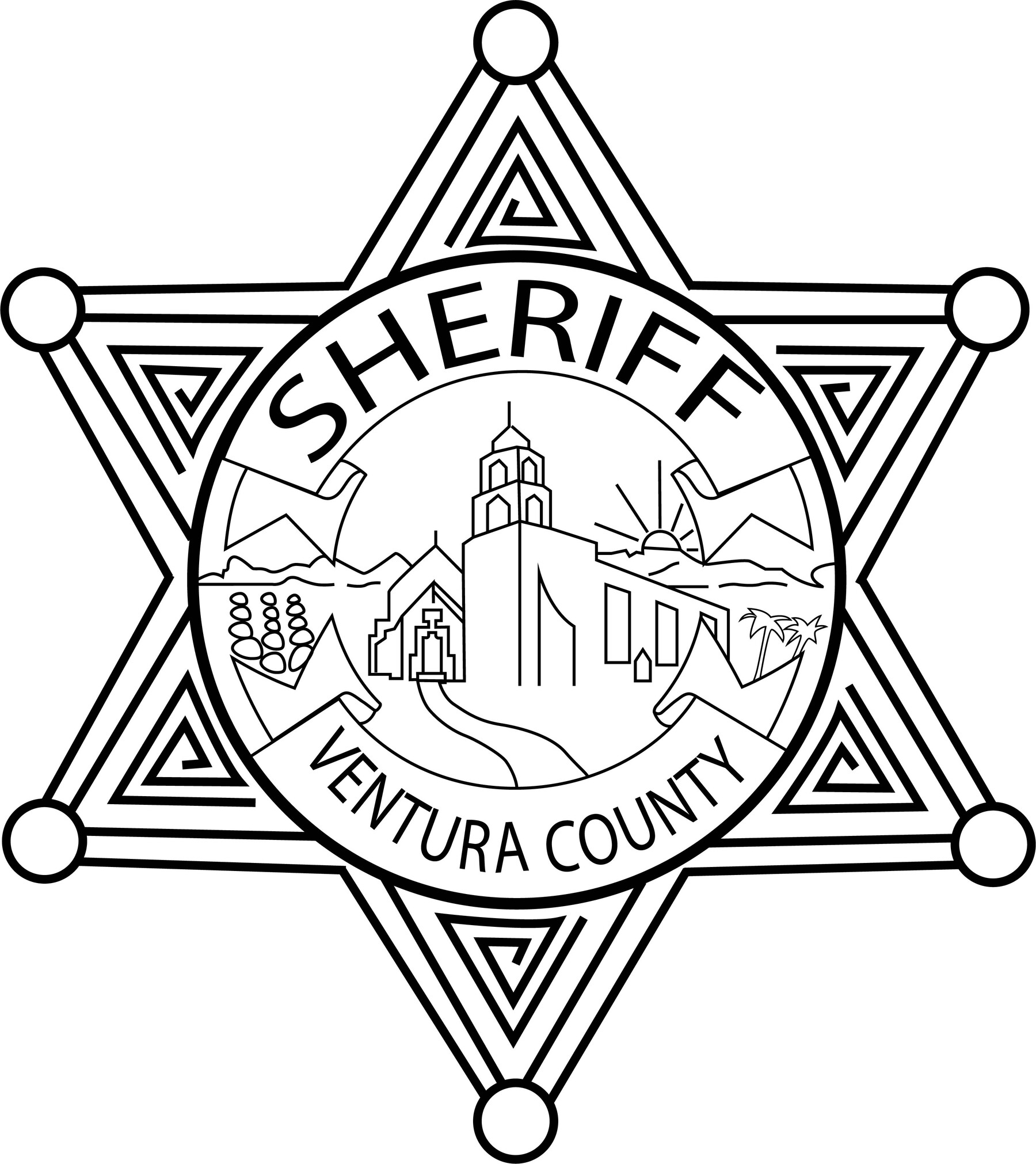 ArtStation - Badge Sheriff Ventura County, California svg vector file ...