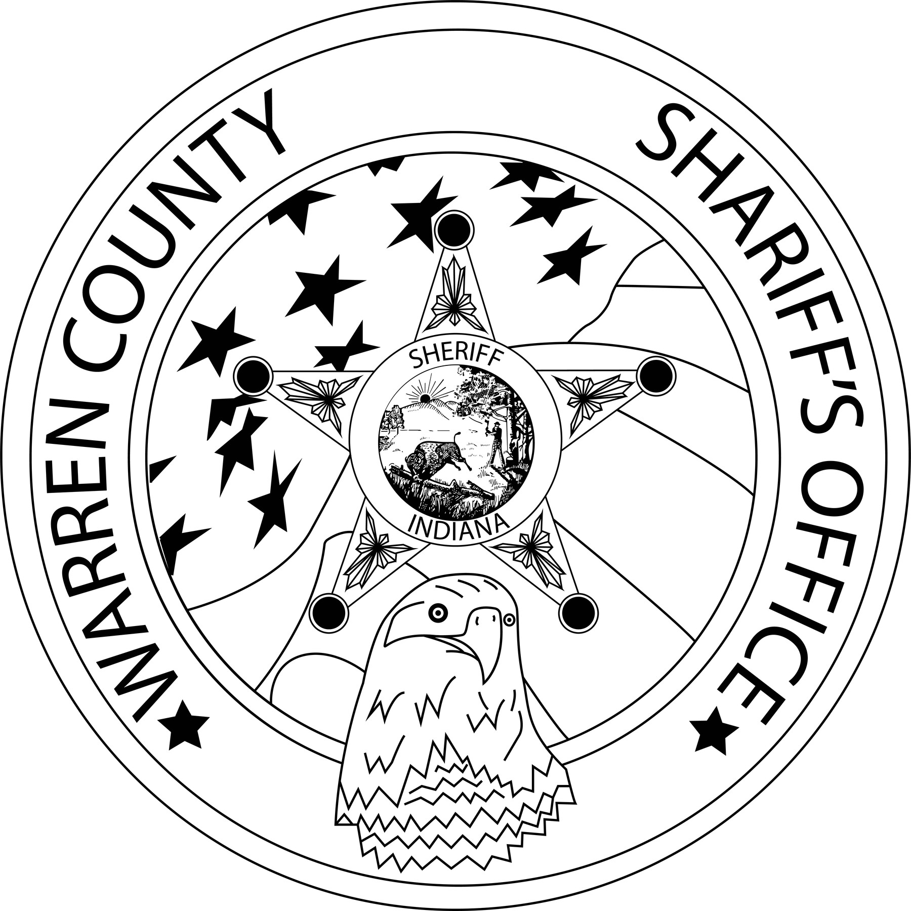 ArtStation - WARREN COUNTY INDIANA SHARIFF,S OFFICE BADGE svg vector ...