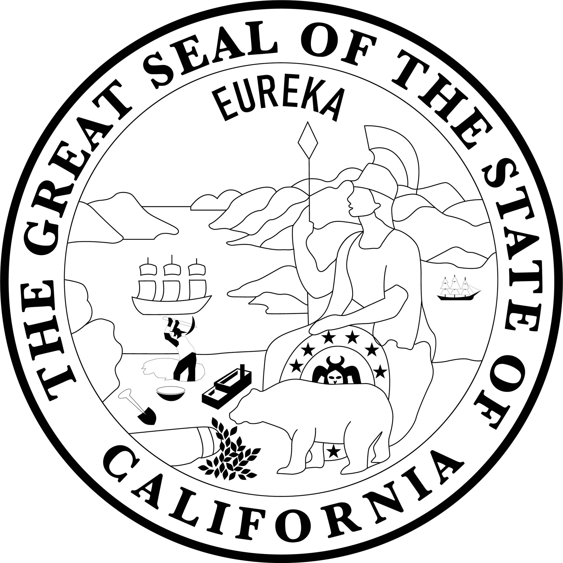 ArtStation - THE GREAT SEAL OF THE STATE OF CALIFORNIA svg vector file ...