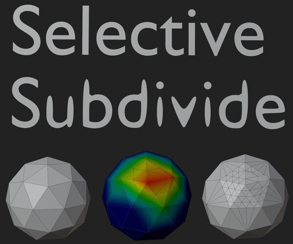 ArtStation - Selective Subdivide For Blender (all Versions) | Resources