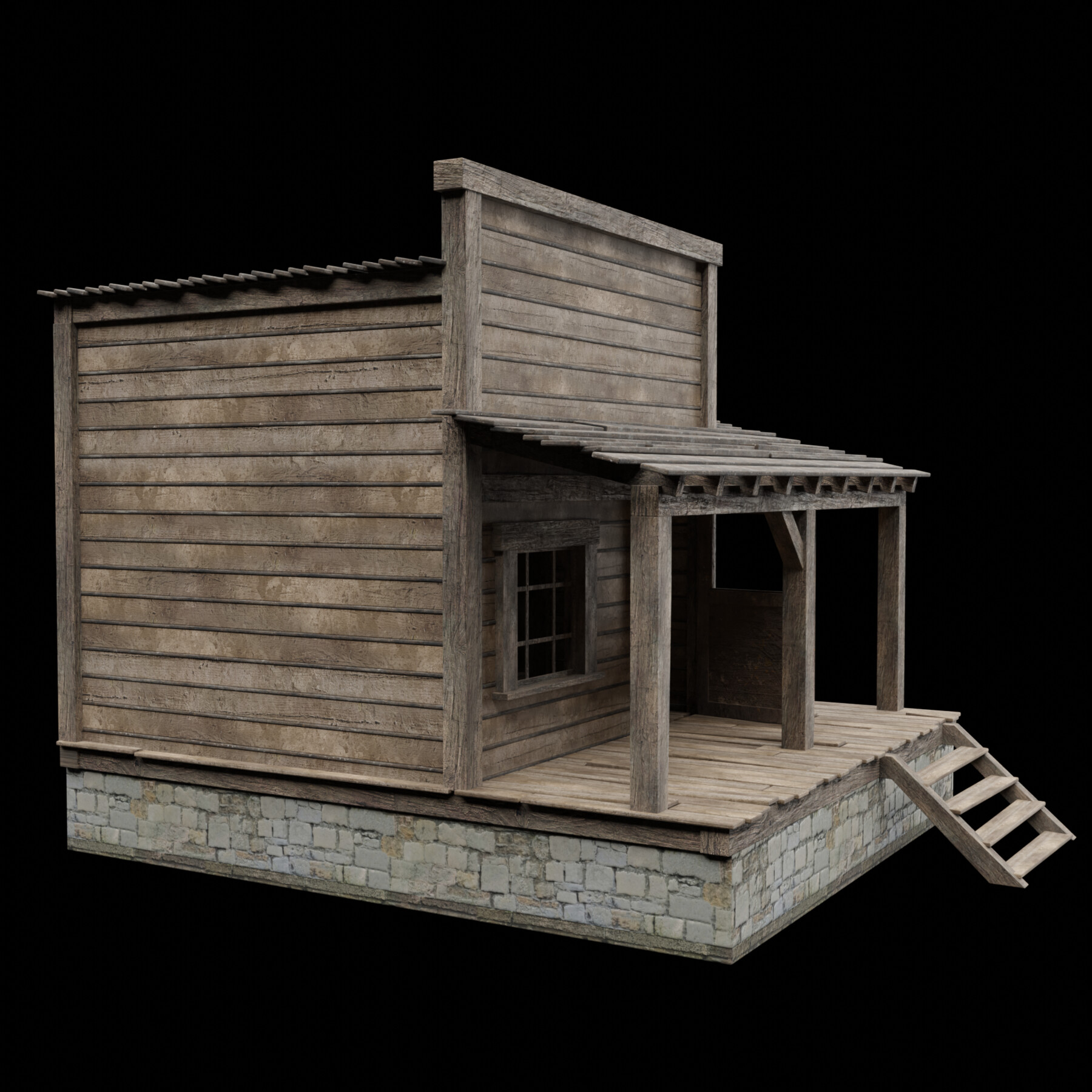 ArtStation - WILD WEST WESTERN HOUSE HUT COTTAGE CABIN BUILDING ...