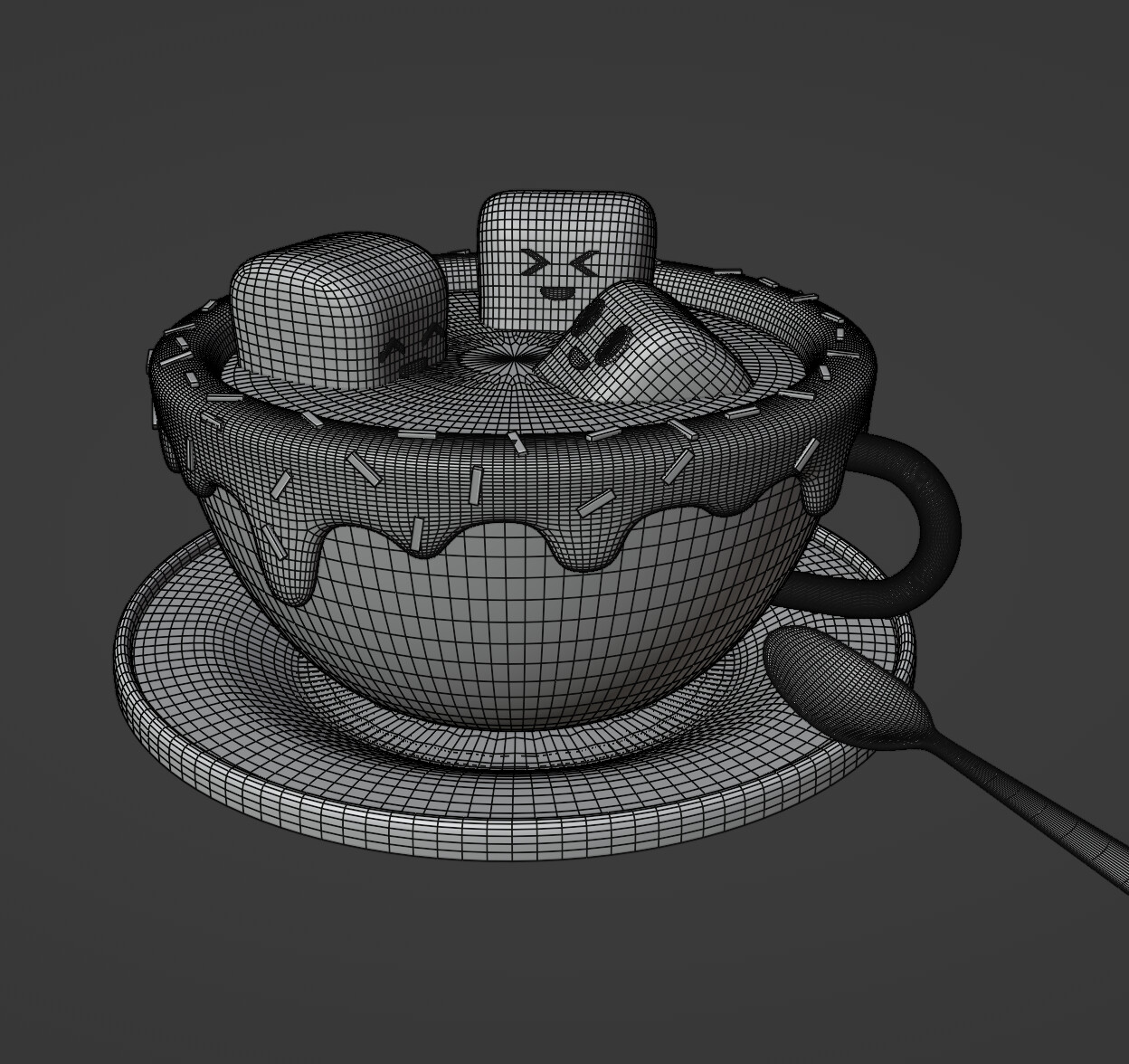 3D Printable Floating Hot Chocolate & Coffee by MysticMesh3D