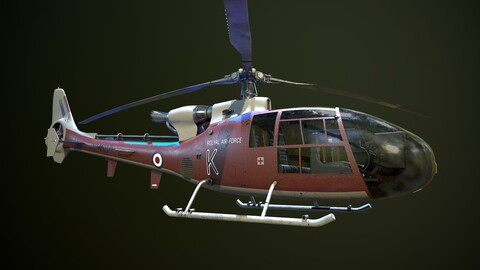 Helicopter SA340 Gazelle