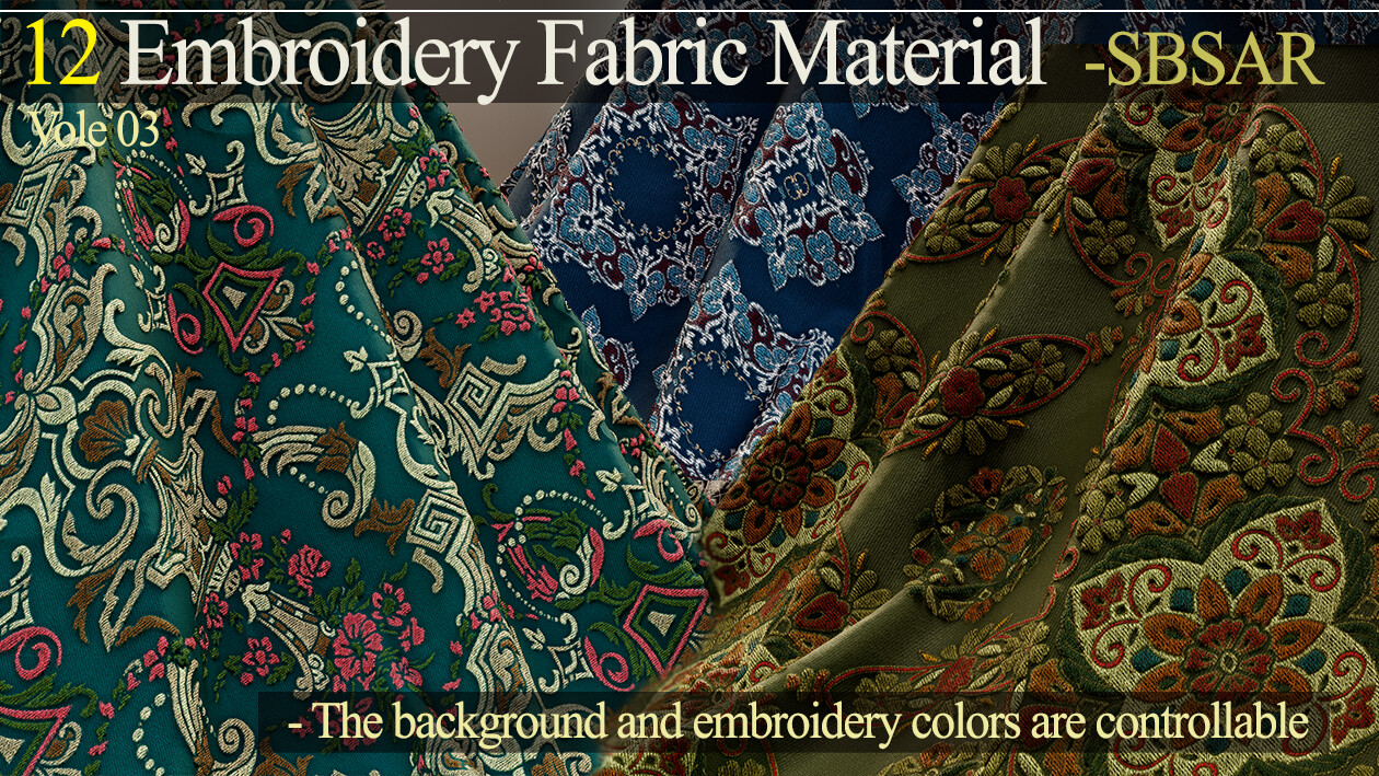 ArtStation - 30 Seamless Jacquard Fabric Material