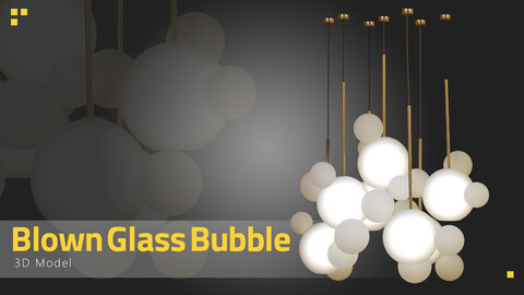 Frosted Blown Glass Bubble - Free 3D Model