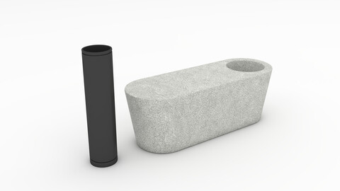 3D Model Bench Park 47